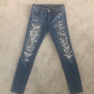 American Eagle Super Super Stretch Holy Jeggins